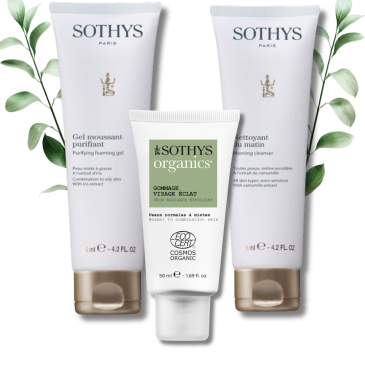 Organics Face Scrub 50ml, Morning Cleanser 125ml & Purifying Foaming Gel 125ml με ΕΚΠΤΩΣΗ 35%